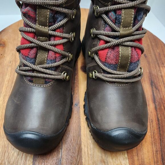 Keen Greta Boot – Women’s 6, Waterproof, Brown/Red Plaid, Euro 36 - Picture 11 of 12